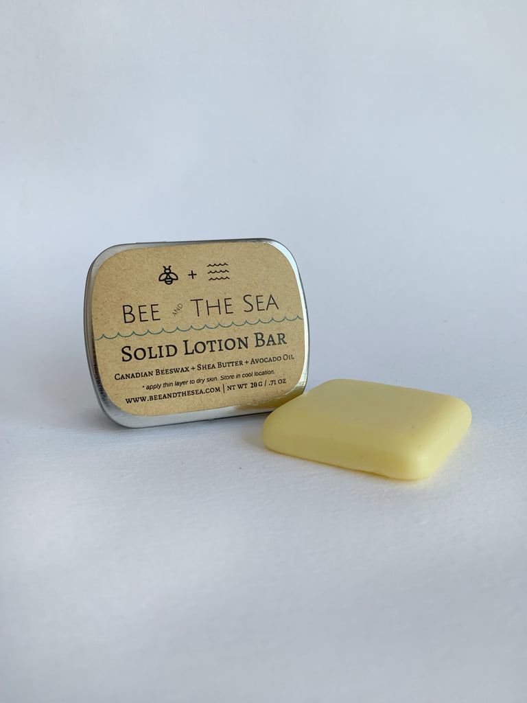 beeswax solid lotion bar